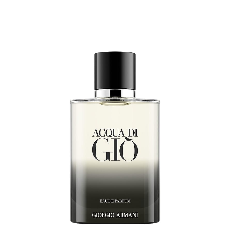 Stilren Giorgio Armani Acqua di Gio Profumo herrparfymflaska på mörk bakgrund