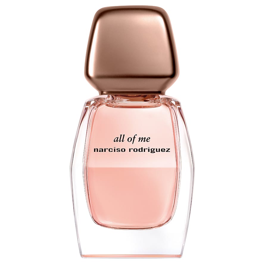 Narciso Rodriguez All Of Me parfymflaska för damer mot vit bakgrund