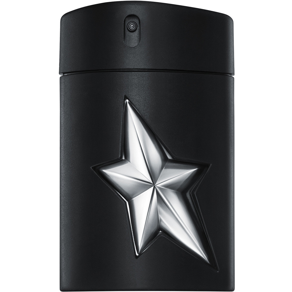 Mugler A*Men herrparfym i stilren flaska med metallisk och svart design