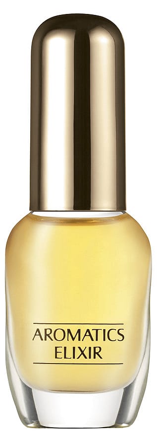 Klassisk damparfym, Clinique Aromatics Elixir, i elegant glasflaska
