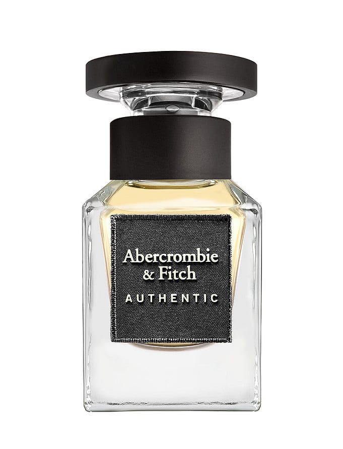Parfymflaska Abercrombie & Fitch Authentic Night Herrparfym i mörk och elegant design