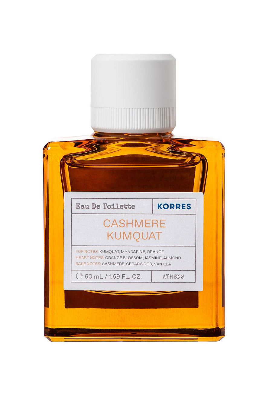 Korres Cashmere Kumquat parfymflaska med elegant design för damer