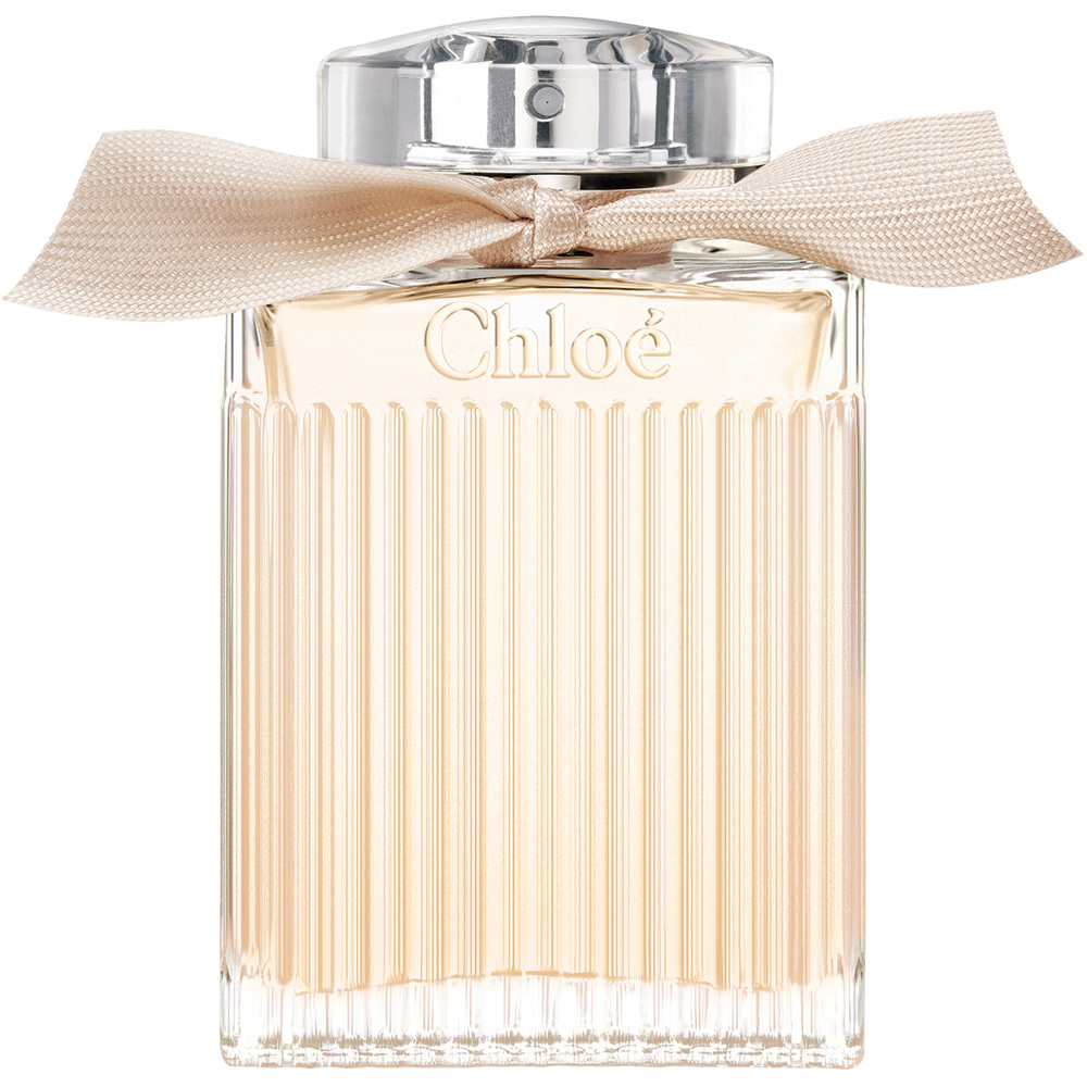 Chloé Eau de Parfum i genomskinlig parfymflaska med rosafärgad vätska