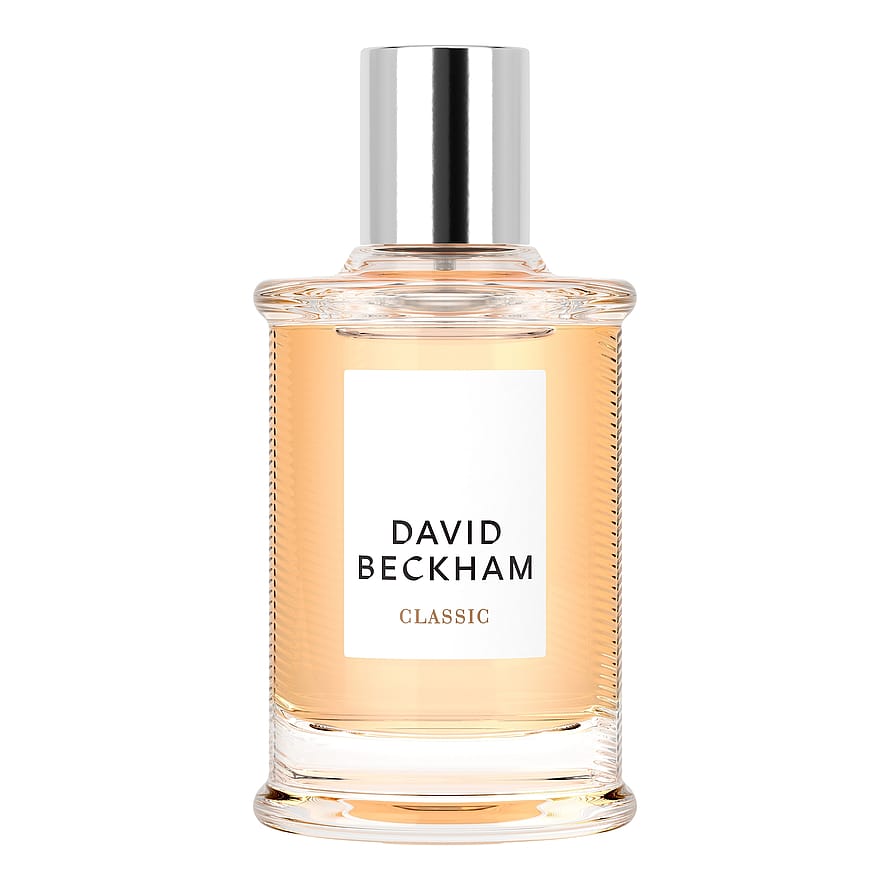 Blå parfymflaska av David Beckham Classic Blue, herrparfym