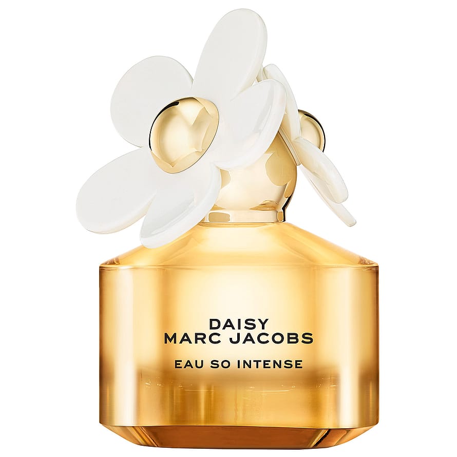 Marc Jacobs Daisy Eau So Intense parfymflaska med gyllene detaljer