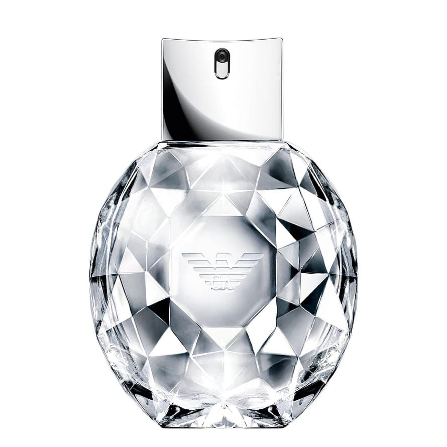 Armani Diamonds damparfymflaska med gnistrande design och elegant etikett