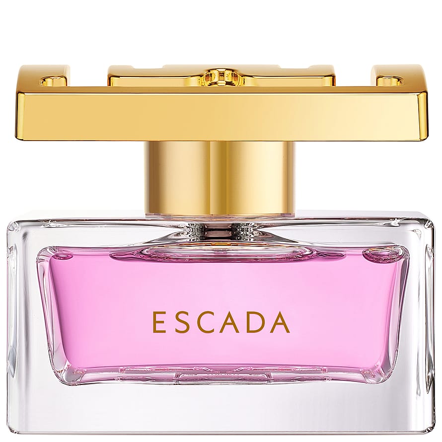 Elegant Escada Especially parfymflaska för damer på vit bakgrund
