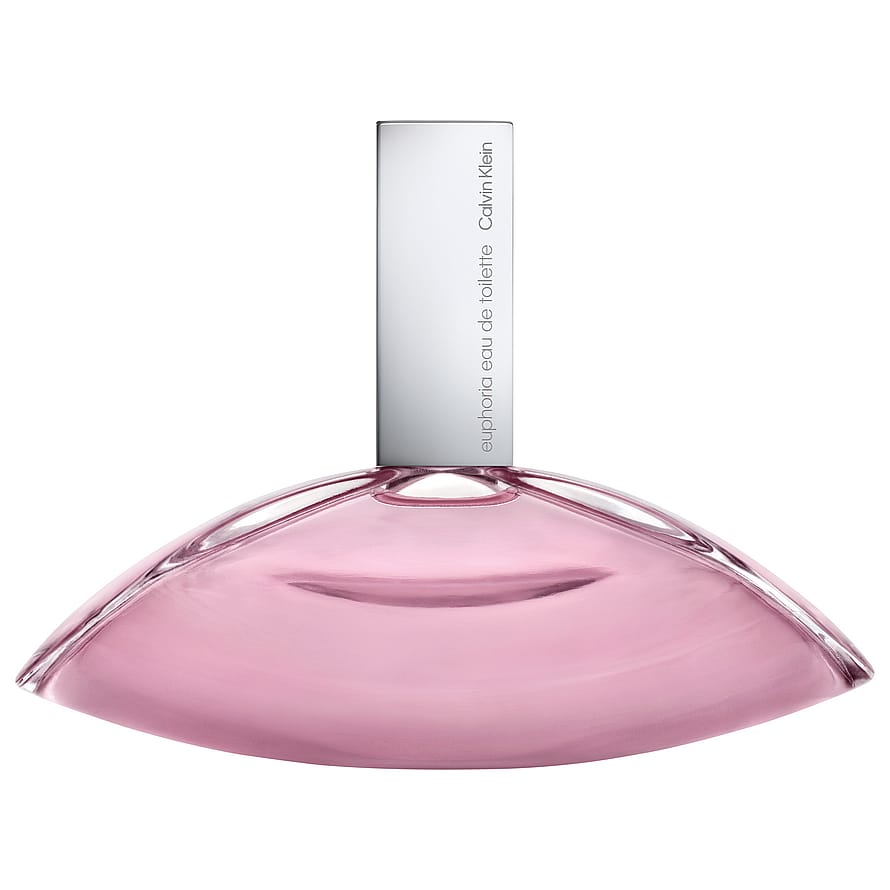 Elegant Calvin Klein Euphoria damparfymflaska på vit bakgrund