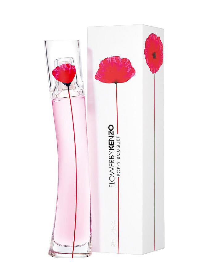 Kenzo Flower By Kenzo Poppy Bouquet parfymflaska mot vit bakgrund
