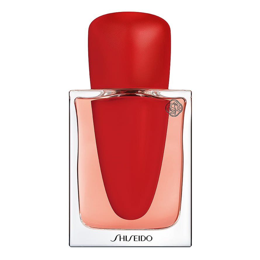 Elegant damparfymflaska Shiseido Ginza Intense på glansig yta