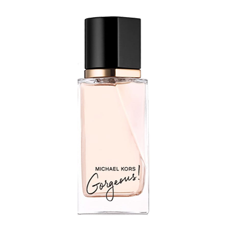 Lyxig parfymflaska Gucci Flora Gorgeous Magnolia för damer på vit bakgrund