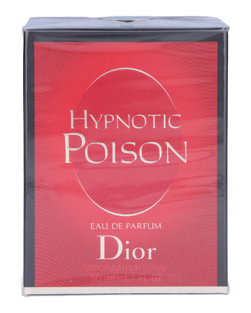Röd Dior Hypnotic Poison parfymflaska för damer på vit bakgrund