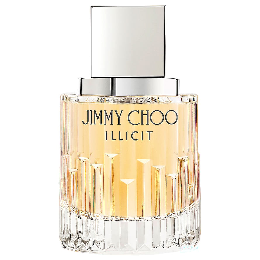 Jimmy Choo Illicit damparfym i stilren glasflaska med gyllene toner