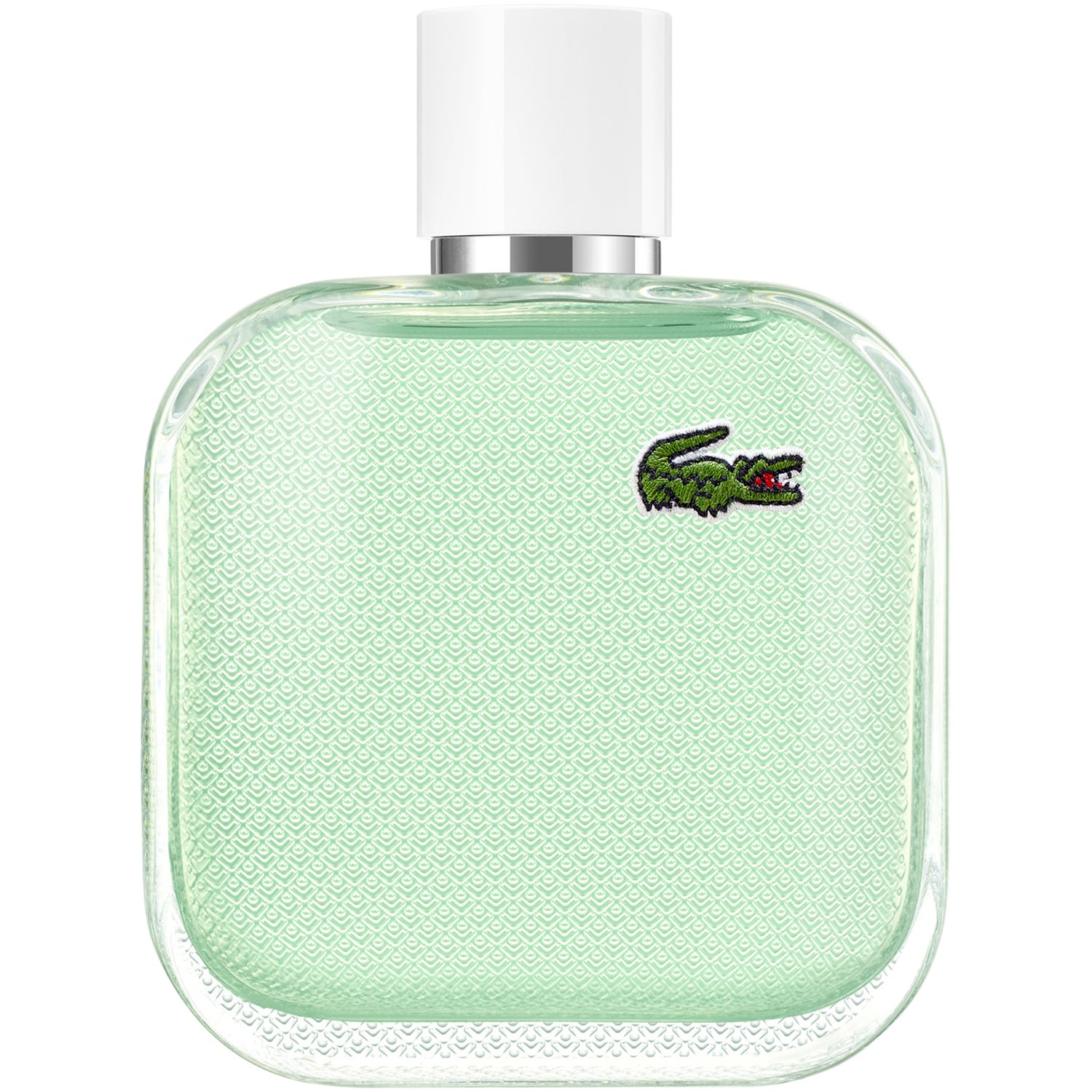 Elegant vit parfymflaska för herrar, Lacoste L.12.12 Blanc Eau Fraiche