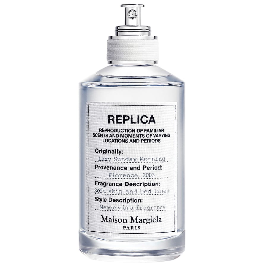 Maison Margiela Replica Lazy Sunday Morning parfymflaska, stilren damparfym med mjuk och fräsch doft