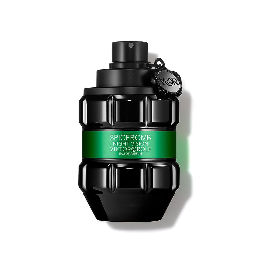 Grön och svart parfymflaska Viktor & Rolf Spicebomb Night Vision Herrparfym
