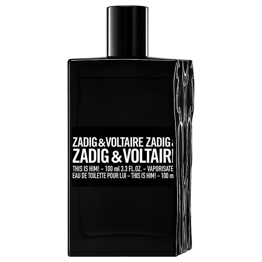Zadig & Voltaire This Is Him! herrparfymflaska mot vit bakgrund