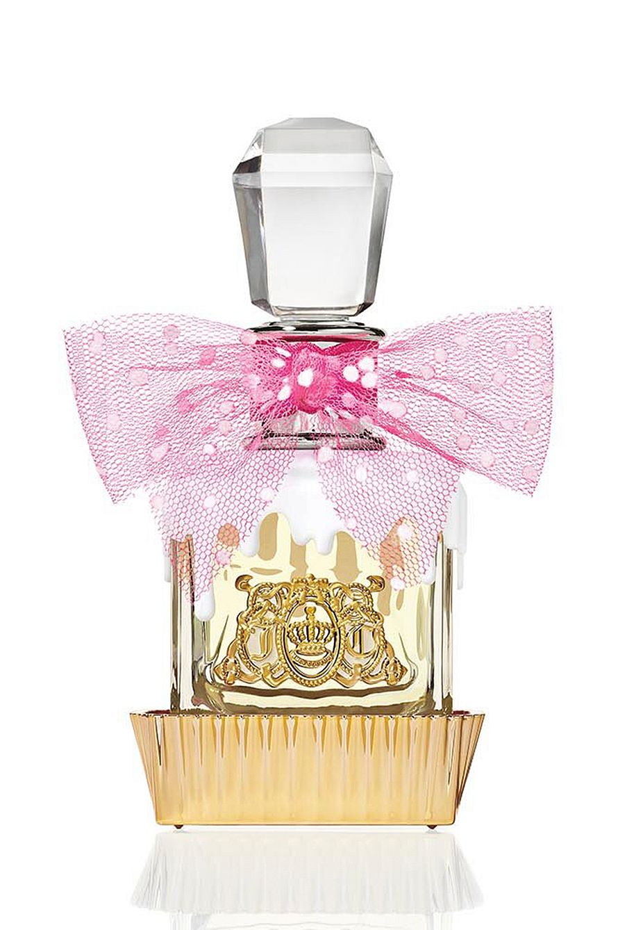 Juicy Couture Viva La Juicy Sucre parfymflaska mot vit bakgrund