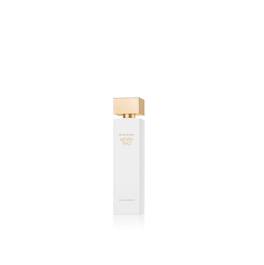Elizabeth Arden White Tea Wild Rose parfymflaska för damer mot ljus bakgrund