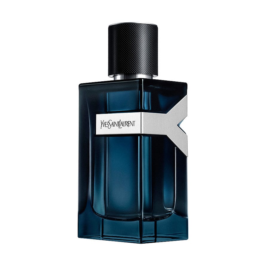 Stilren herrparfymflaska av Issey Miyake med L'Eau d'Issey Intense mot neutral bakgrund